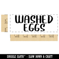 Washed Eggs Farm Chicken Duck Goose Quail Label Carton Self-Inking Rubber Stamp Ink Stamper for Business Office