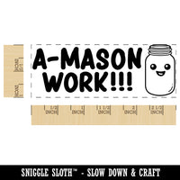 A-Mason Amazing Work Jar Teacher Student School Self-Inking Rubber Stamp Ink Stamper