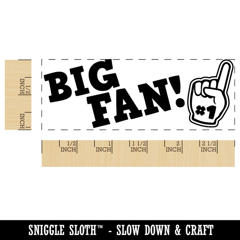 Big Fan Sports Foam Finger Teacher Student School Self-Inking Rubber Stamp Ink Stamper