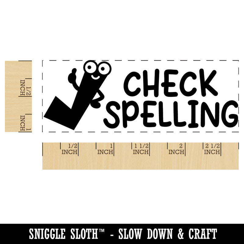 Check Spelling Teacher Student School Self-Inking Rubber Stamp Ink Stamper