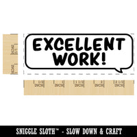 Excellent Work Speech Bubble Teacher Student School Self-Inking Rubber Stamp Ink Stamper