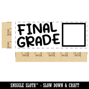 Final Grade Teacher Student School Self-Inking Rubber Stamp Ink Stamper