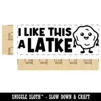 I Like This a Latke Lot Teacher Student School Self-Inking Rubber Stamp Ink Stamper