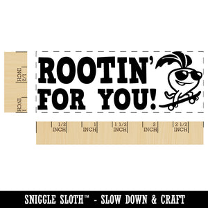 Rootin' For You Radish Teacher Student School Self-Inking Rubber Stamp Ink Stamper