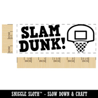 Slam Dunk Basketball Teacher Student School Self-Inking Rubber Stamp Ink Stamper