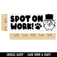Spot on Work Dog Teacher Student School Self-Inking Rubber Stamp Ink Stamper