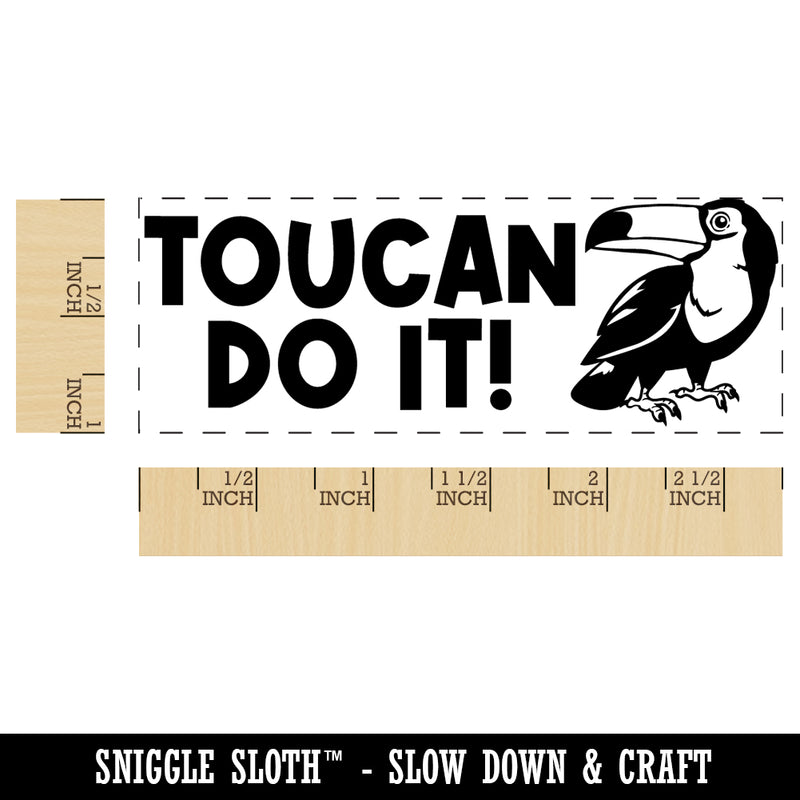 Toucan You Can Do It Teacher Student School Self-Inking Rubber Stamp Ink Stamper