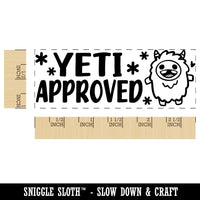 Yeti Approved Teacher Student School Self-Inking Rubber Stamp Ink Stamper