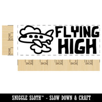 Flying High Airplane Teacher Student School Self-Inking Rubber Stamp Ink Stamper