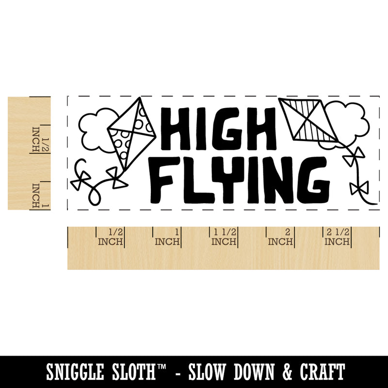 High Flying Kites Clouds Teacher Student School Self-Inking Rubber Stamp Ink Stamper