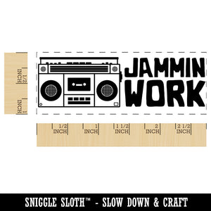 Jammin Work Stereo Teacher Student School Self-Inking Rubber Stamp Ink Stamper