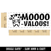 Moooo-valous Marvelous Cow Teacher Student School Self-Inking Rubber Stamp Ink Stamper