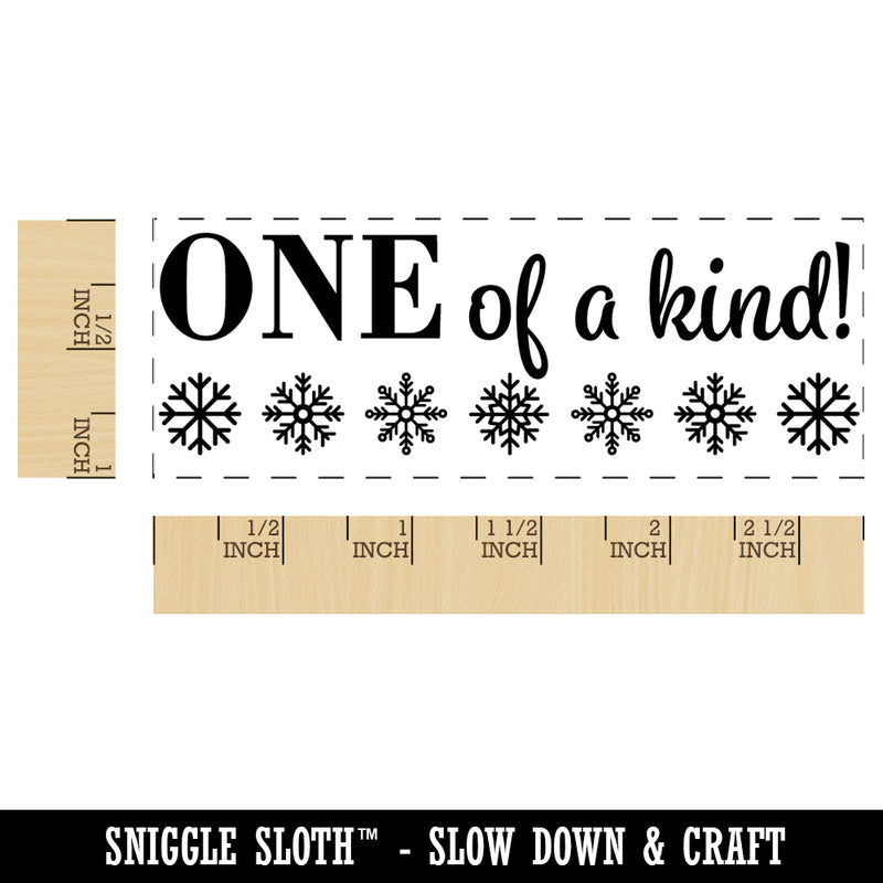 One of a Kind Snowflakes Teacher Student School Self-Inking Rubber Stamp Ink Stamper