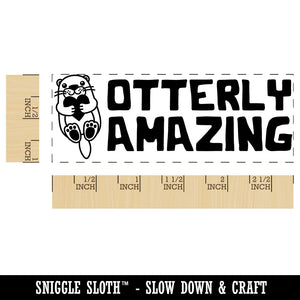 Otterly Utterly Amazing Teacher Student School Self-Inking Rubber Stamp Ink Stamper