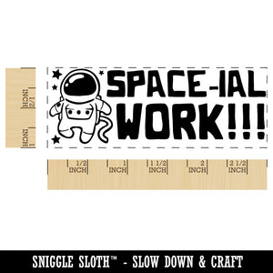 Space-ial Special Work Astronaut Teacher Student School Self-Inking Rubber Stamp Ink Stamper