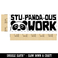 Stu-panda-ous Stupendous Work Panda Teacher Student School Self-Inking Rubber Stamp Ink Stamper