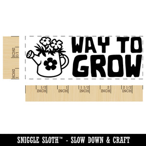 Way to Grow Watering Can Teacher Student School Self-Inking Rubber Stamp Ink Stamper