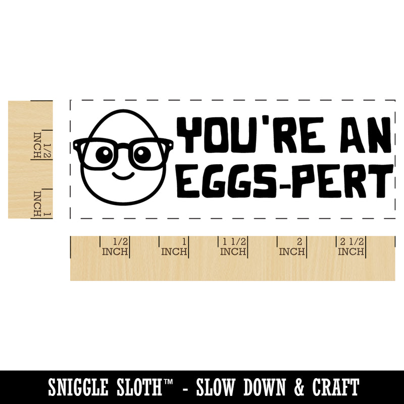 You're an Eggs-pert Expert Teacher Student School Self-Inking Rubber Stamp Ink Stamper