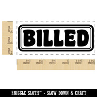 Billed Bold Double Border Invoiced Self-Inking Rubber Stamp Ink Stamper for Business Office