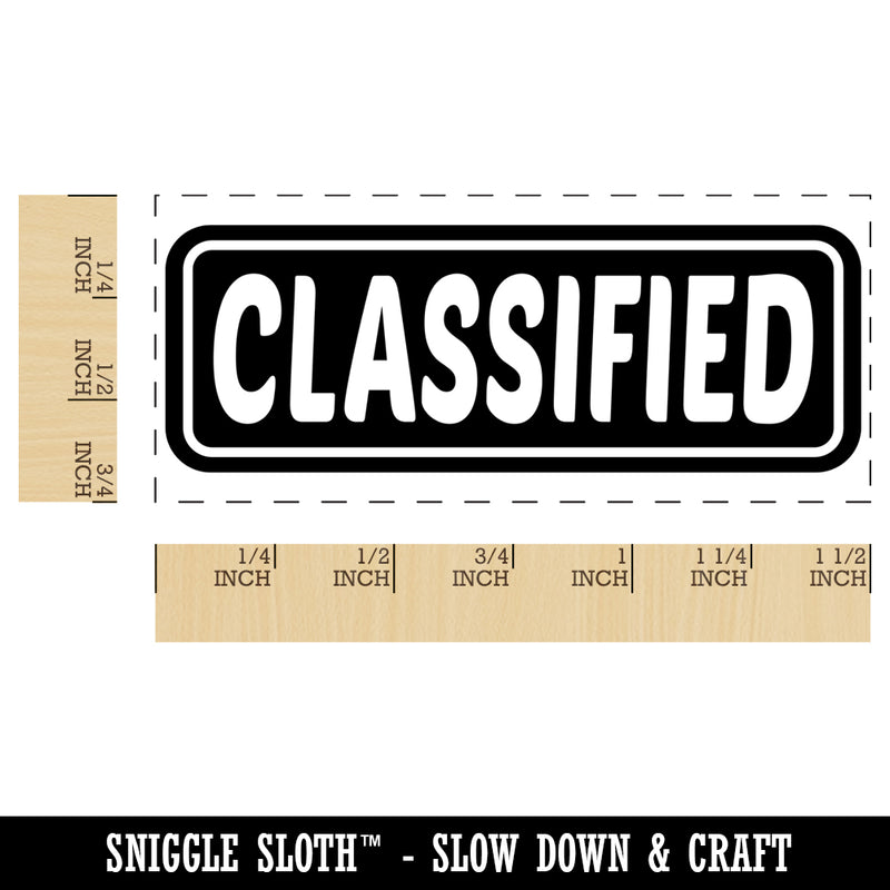 Classified Reversed Self-Inking Rubber Stamp Ink Stamper for Business Office