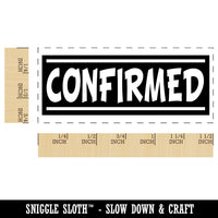 Confirmed Reversed Self-Inking Rubber Stamp Ink Stamper for Business Office