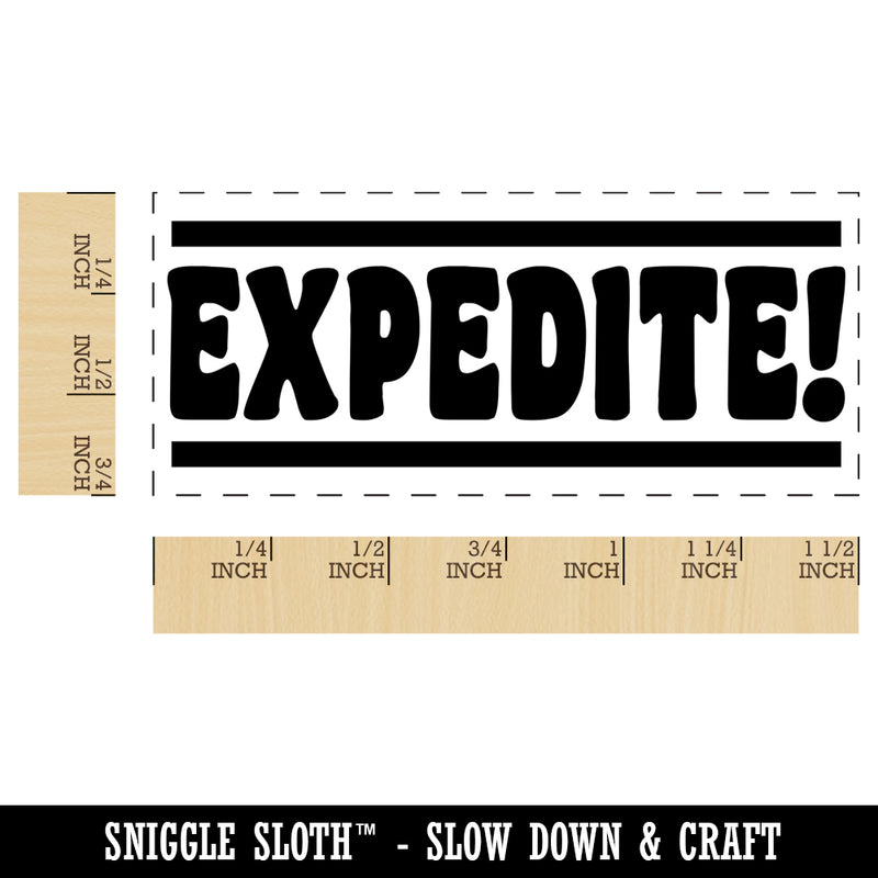 Expedite Bold Express Mail ASAP Self-Inking Rubber Stamp Ink Stamper for Business Office