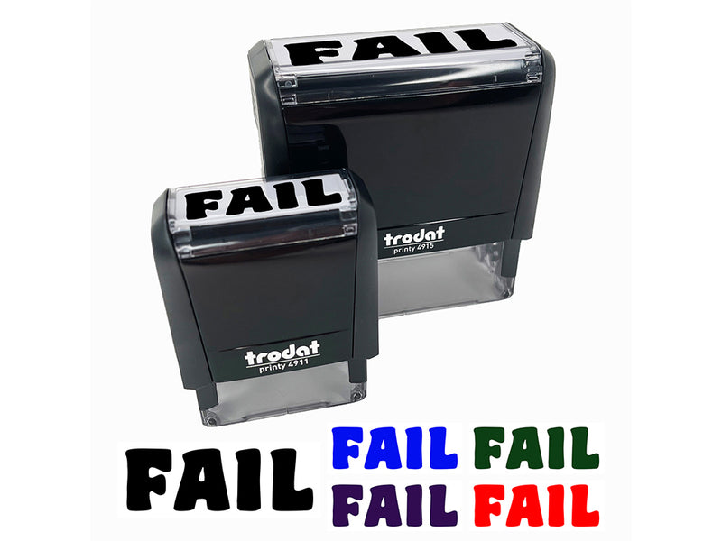 Fail Bold Text Test Inspection Self-Inking Rubber Stamp Ink Stamper for Business Office