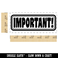 Important with Border Self-Inking Rubber Stamp Ink Stamper for Business Office