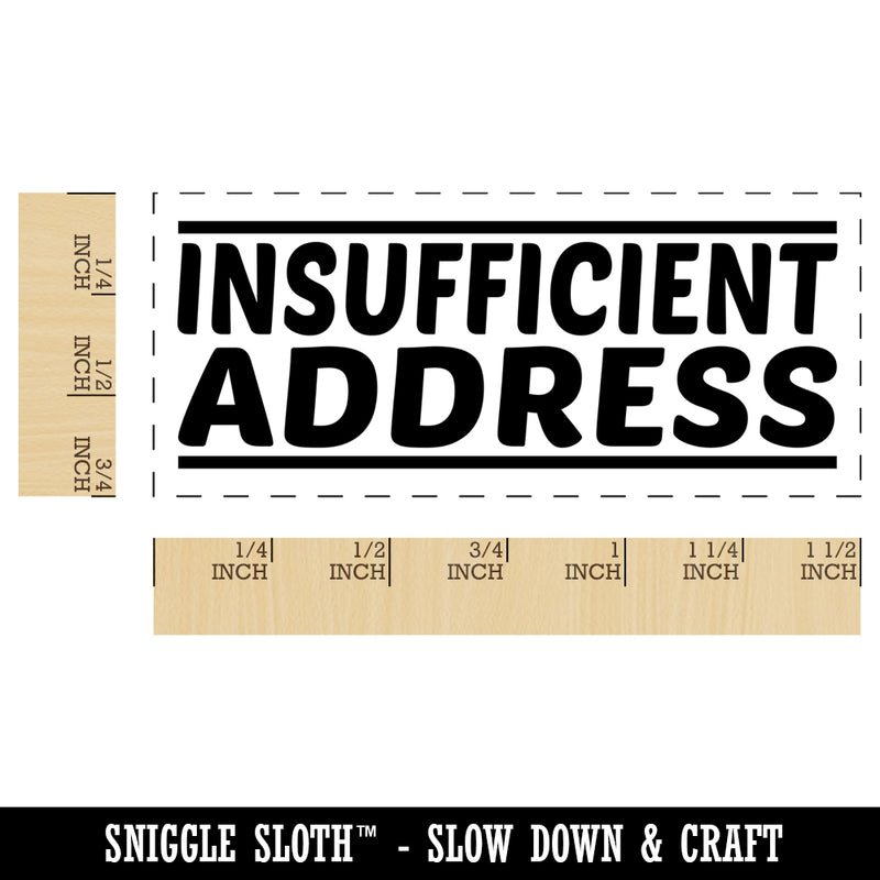Insufficient Address Letter Mail Self-Inking Rubber Stamp Ink Stamper for Business Office