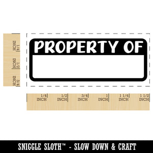 Property Of Fill-in Self-Inking Rubber Stamp Ink Stamper for Business Office