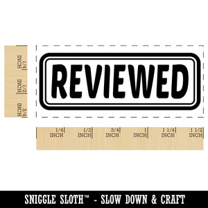 Reviewed Double Border Self-Inking Rubber Stamp Ink Stamper for Business Office