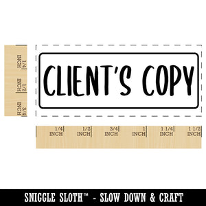 Client's Copy Self-Inking Rubber Stamp Ink Stamper for Business Office
