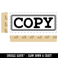 Copy Double Line Border Document Self-Inking Rubber Stamp Ink Stamper for Business Office