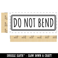 Do Not Bend Double Line Border Self-Inking Rubber Stamp Ink Stamper for Business Office