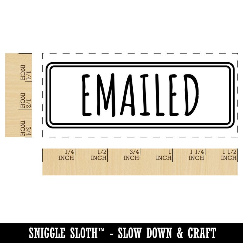 Emailed Office Filing Self-Inking Rubber Stamp Ink Stamper for Business Office