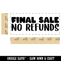 Final Sale No Refunds Self-Inking Rubber Stamp Ink Stamper for Business Office