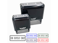 For Deposit Only Double Border Bank Check Self-Inking Rubber Stamp Ink Stamper for Business Office