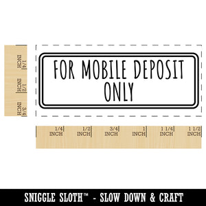 For Mobile Deposit Only Check Self-Inking Rubber Stamp Ink Stamper for Business Office