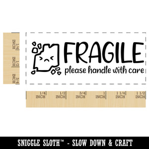 Fragile Handle With Care Broken Parts Label Box Self-Inking Rubber Stamp Ink Stamper for Business Office