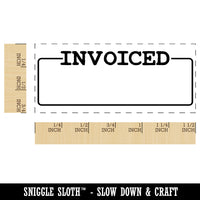 Invoiced Blank Box for Date Signature Billed Self-Inking Rubber Stamp Ink Stamper for Business Office