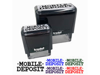 Mobile Deposit Bank Check Self-Inking Rubber Stamp Ink Stamper for Business Office