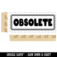 Obsolete Bold Discontinued Old Inventory Self-Inking Rubber Stamp Ink Stamper for Business Office