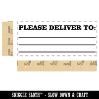 Please Deliver To Blank Letter Package Mail Self-Inking Rubber Stamp Ink Stamper for Business Office