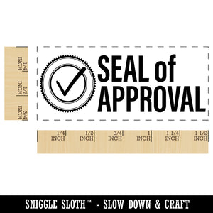 Seal of Approval Check Mark Checkmark Self-Inking Rubber Stamp Ink Stamper for Business Office