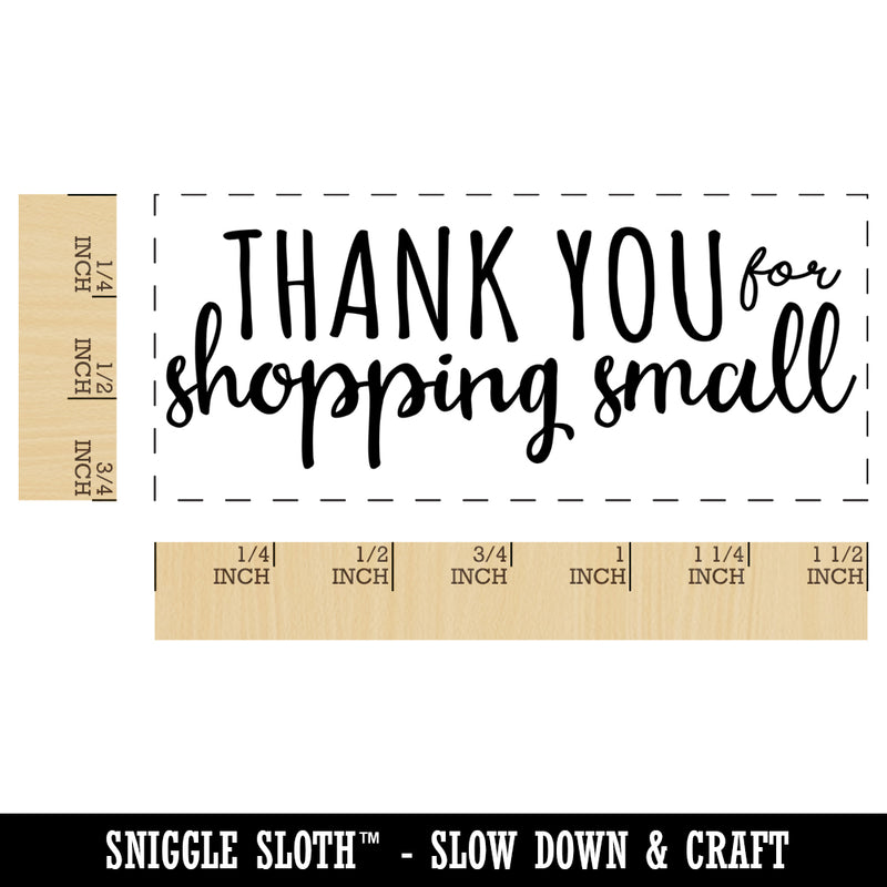 Thank You for Shopping Small Business Self-Inking Rubber Stamp Ink Stamper for Business Office