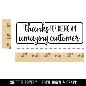 Thanks for Being an Amazing Customer Self-Inking Rubber Stamp Ink Stamper for Business Office