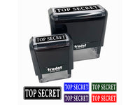 Top Secret Spy Document Self-Inking Rubber Stamp Ink Stamper for Business Office