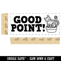 Good Point Cactus Teacher Student School Self-Inking Rubber Stamp Ink Stamper