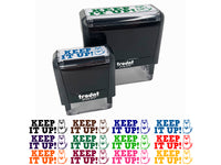 Keep it Up Teacher Student School Self-Inking Rubber Stamp Ink Stamper