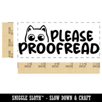 Please Proofread Teacher Student School Self-Inking Rubber Stamp Ink Stamper